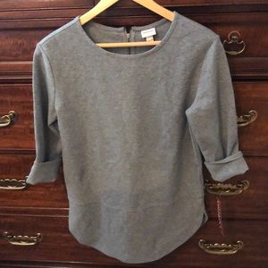 NWT Merona gray 3/4 sleeve top size XS